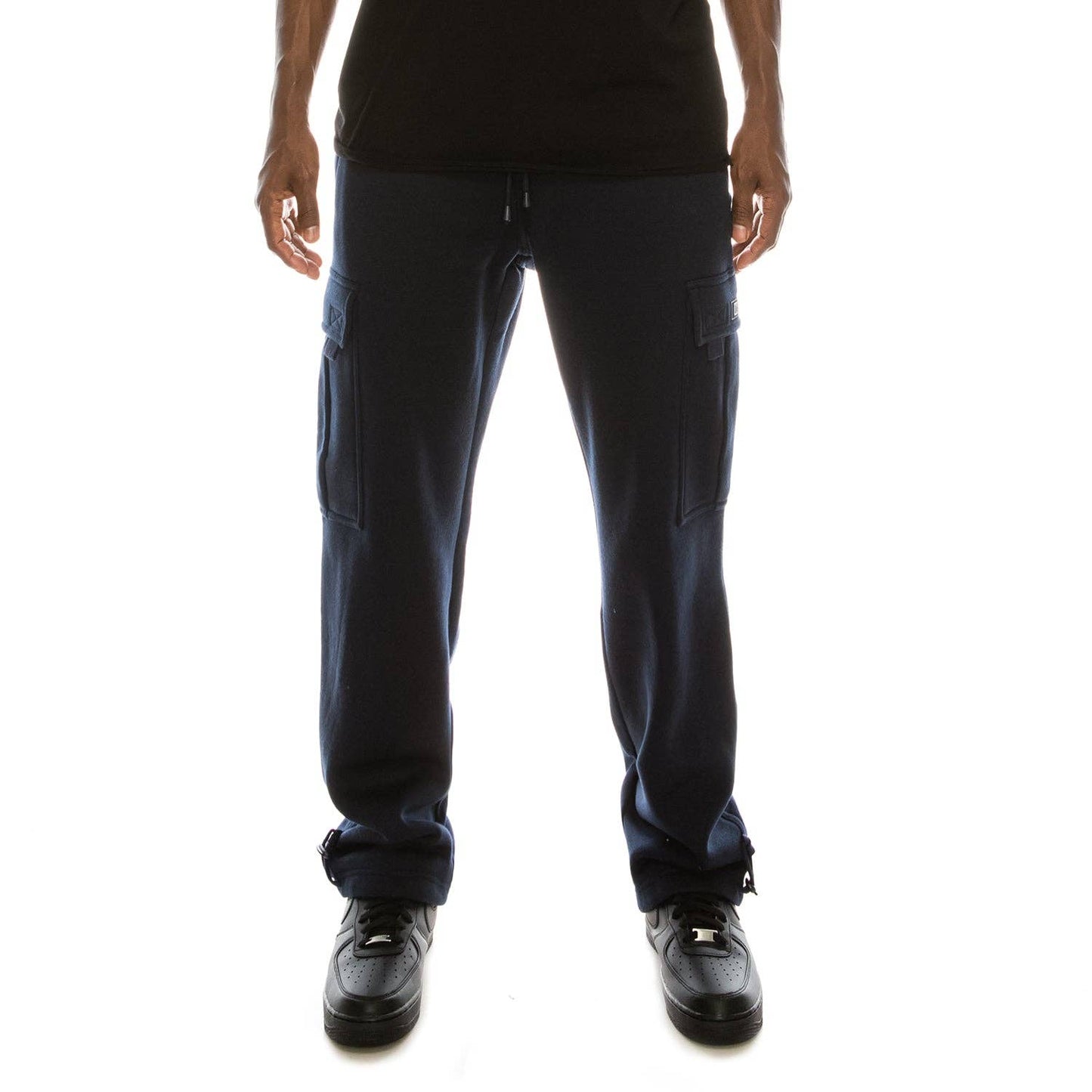 SOLID FLEECE HEAVYWEIGHT CARGO SWEATPANTS