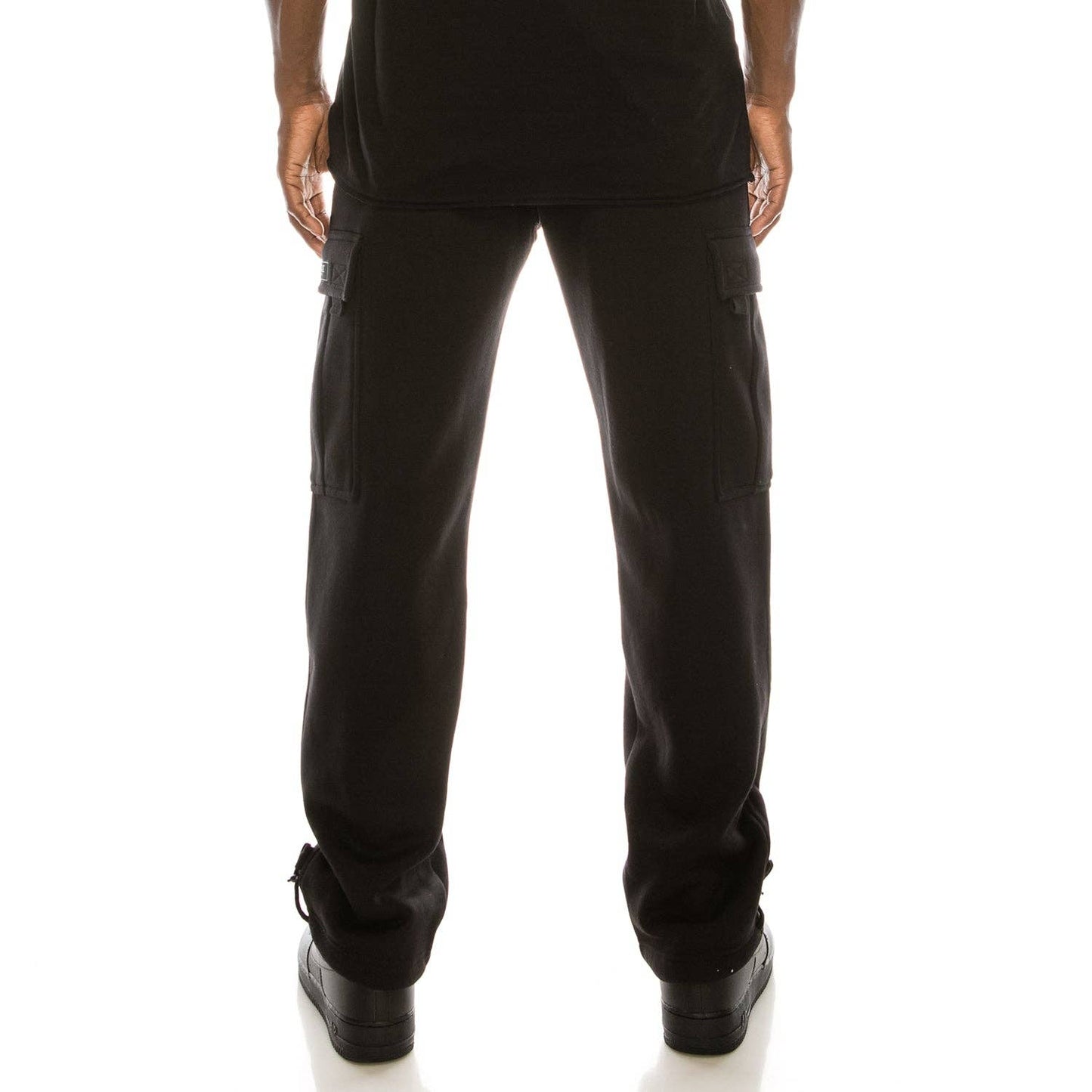 SOLID FLEECE HEAVYWEIGHT CARGO SWEATPANTS