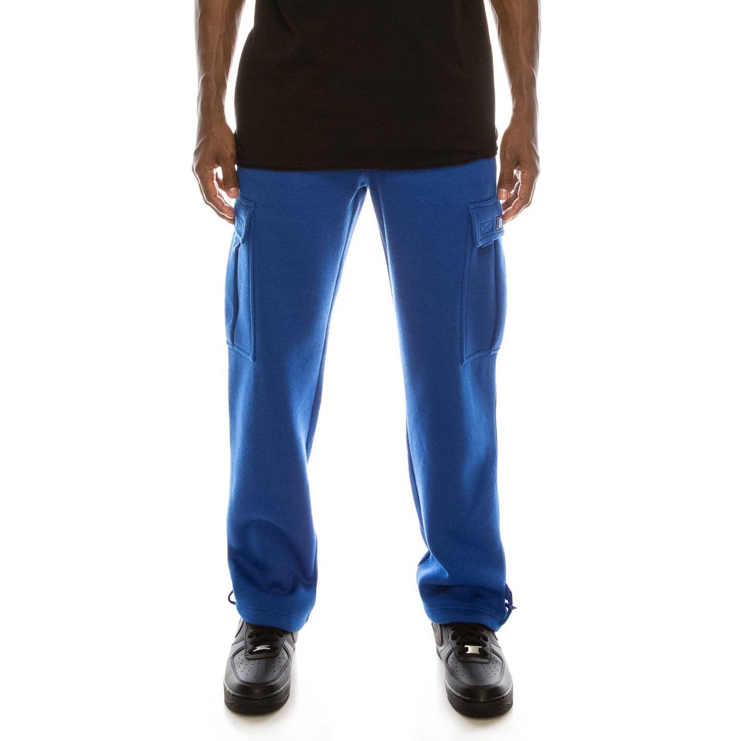 SOLID FLEECE HEAVYWEIGHT CARGO SWEATPANTS