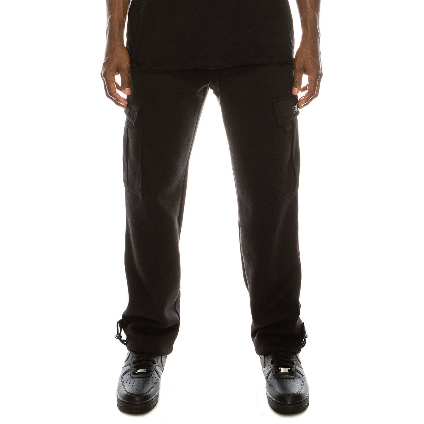 SOLID FLEECE HEAVYWEIGHT CARGO SWEATPANTS
