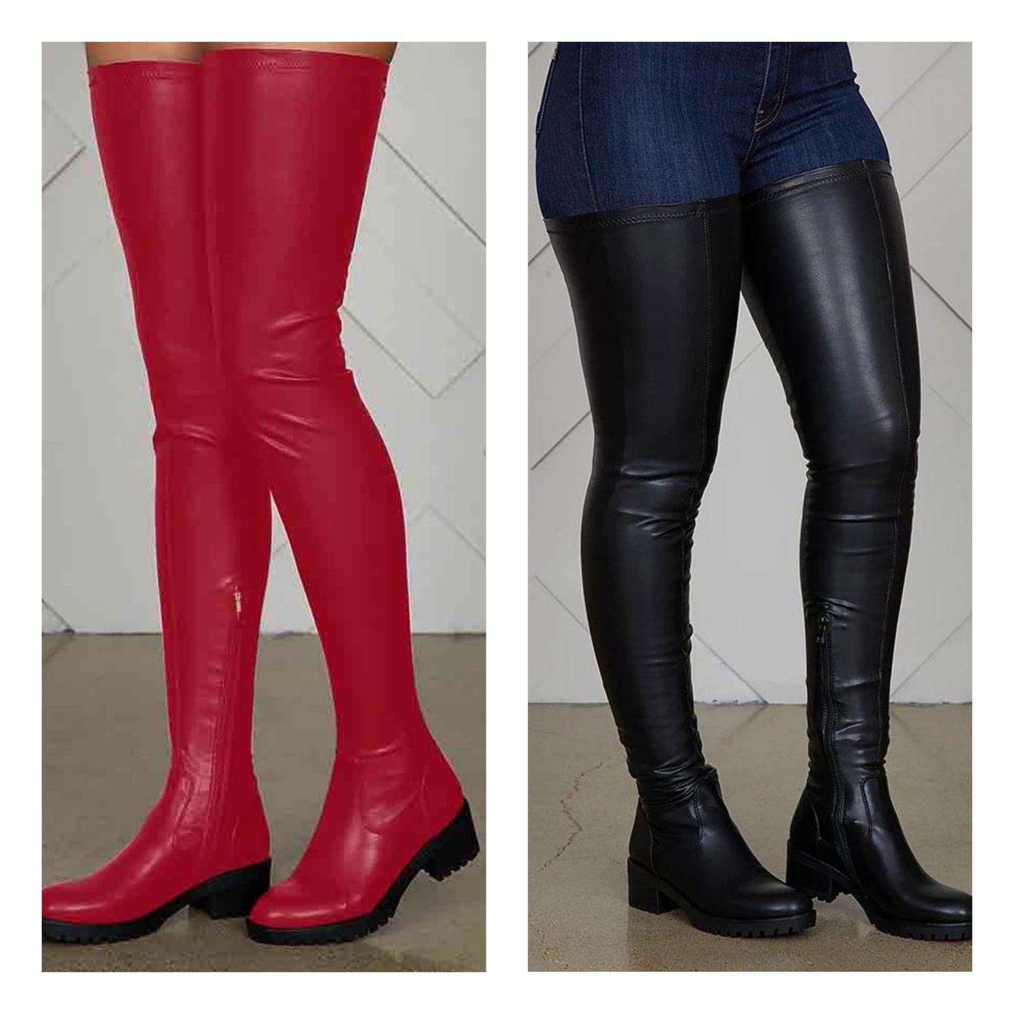 Adult Women/Ladies Thigh High Fitted Boots