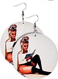 Wooden Dangle Earrings Brown Skinned Beauties Ladies/Women/Teens Casual Ethnic Earrings