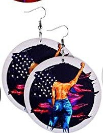 Wooden Dangle Earrings Brown Skinned Beauties Ladies/Women/Teens Casual Ethnic Earrings