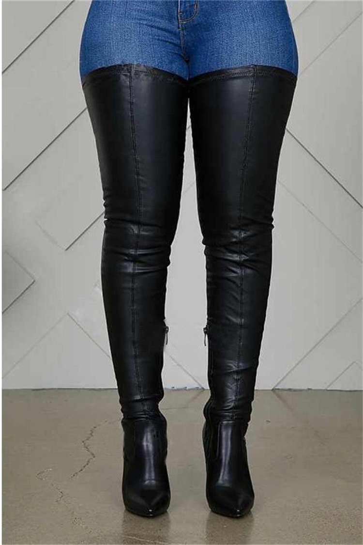 Adult Women/Ladies Thigh High Fitted Boots