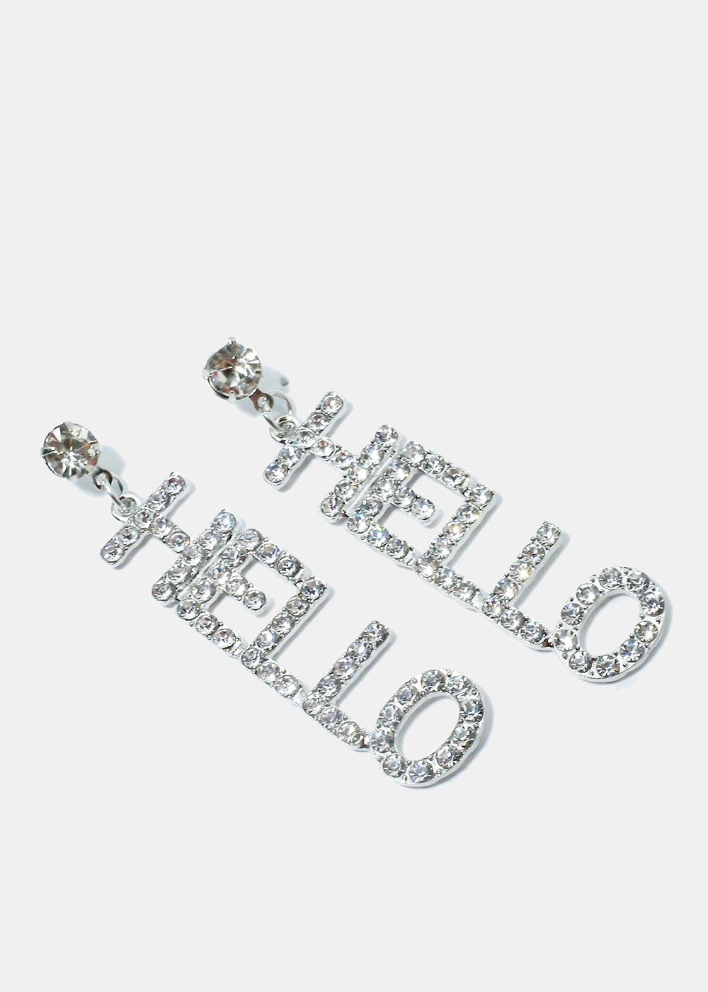 Women/Ladies/Teens "Hello" Dangle Earrings