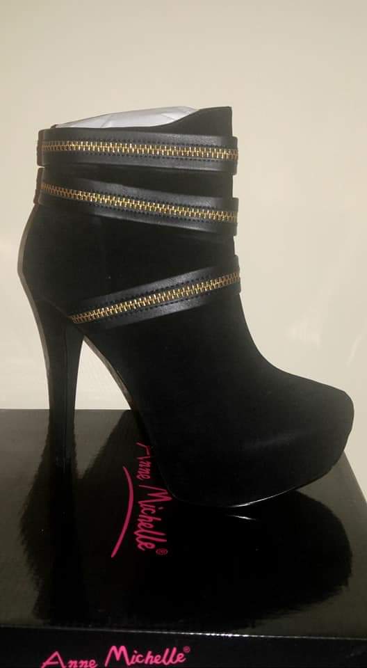 Real Love Women/Ladies High Heel Velvet Booties