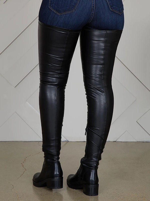 Adult Women/Ladies Thigh High Fitted Boots