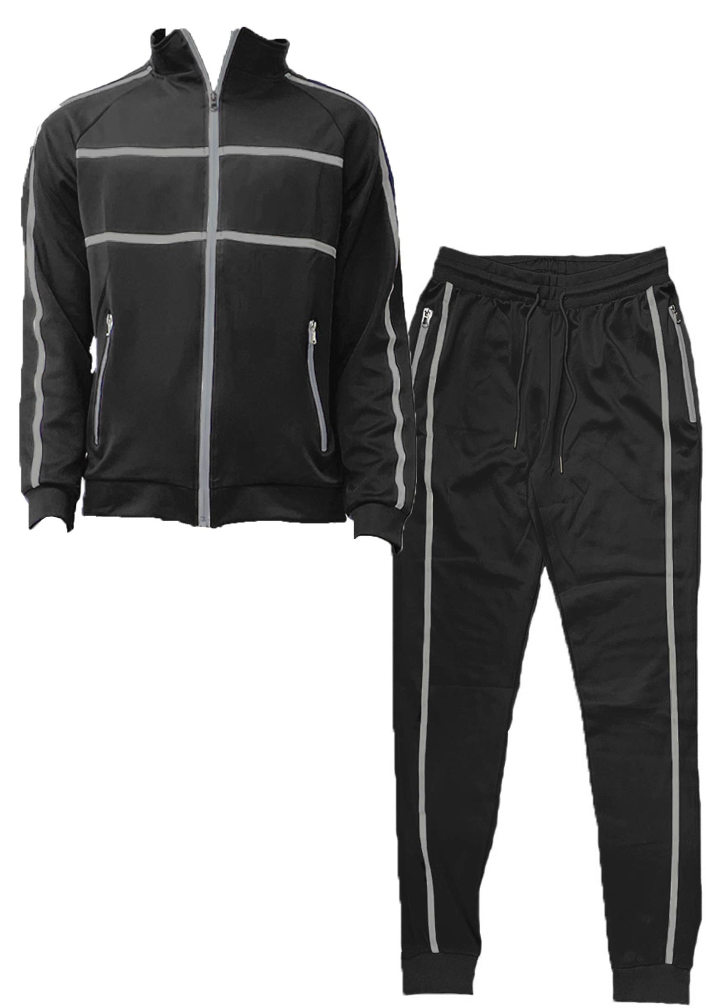Mens Two Stripe Active Wear Running SET