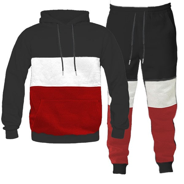 COLOR BLOCK SWEAT SET TRACKSUITS