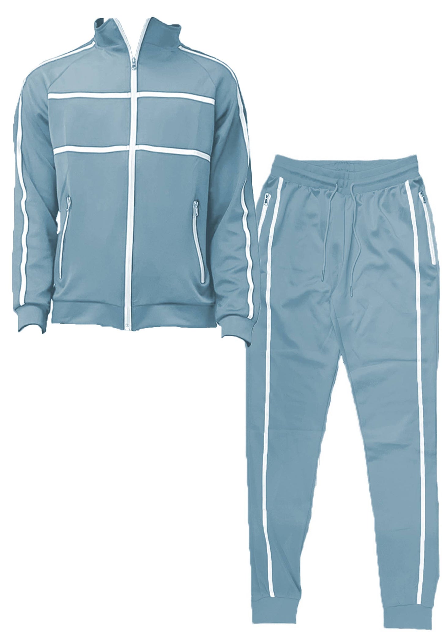 Mens Two Stripe Active Wear Running SET