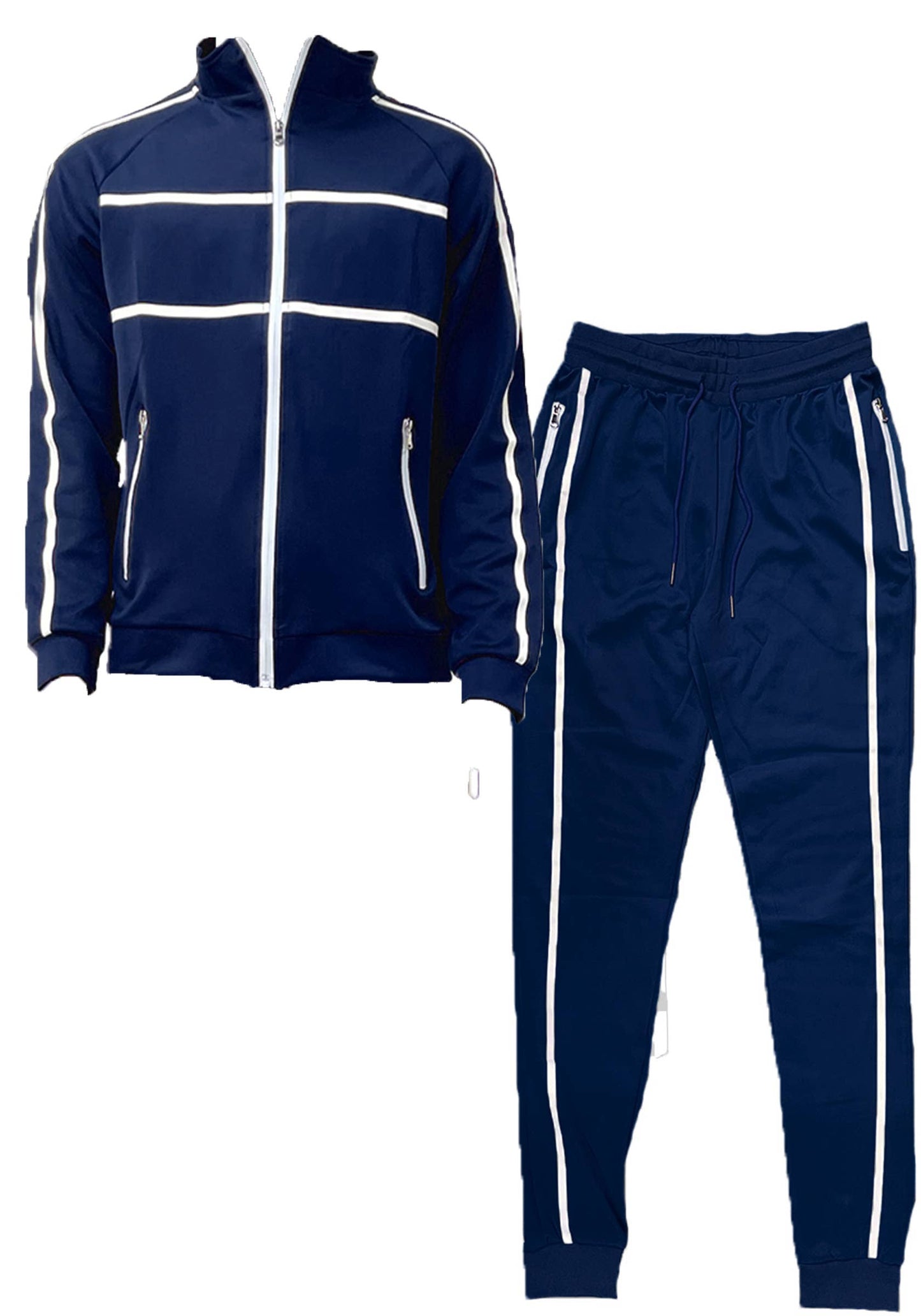 Mens Two Stripe Active Wear Running SET