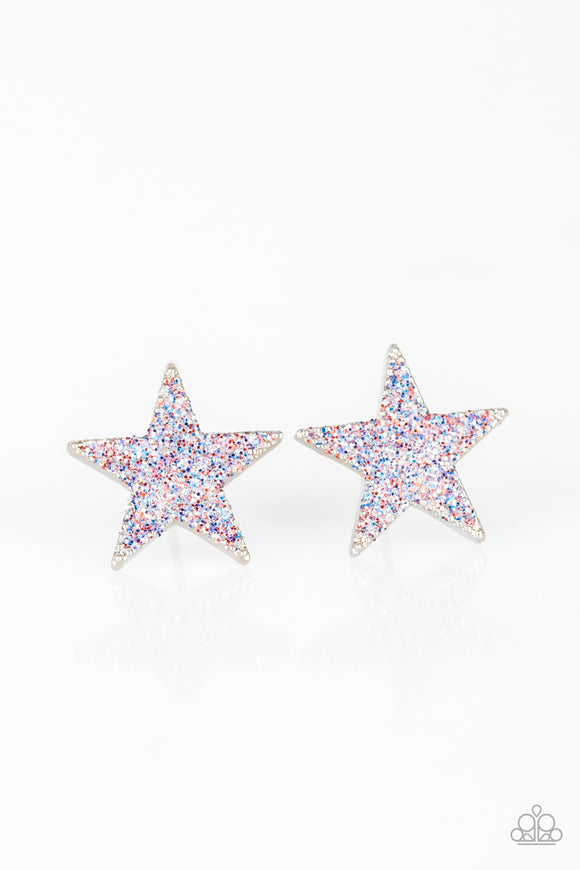 Starlet Shimmer Glittery Stars Earrings