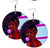 Wooden Dangle Earrings Brown Skinned Beauties Ladies/Women/Teens Casual Ethnic Earrings