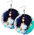 Wooden Dangle Earrings Brown Skinned Beauties Ladies/Women/Teens Casual Ethnic Earrings