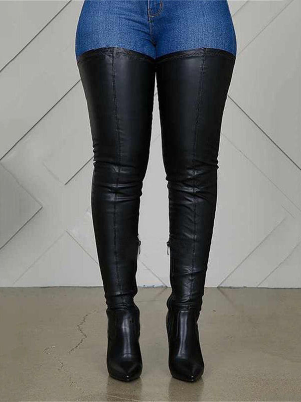 Adult Women/Ladies Thigh High Fitted Boots