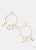 Gold Colored Dangle Ladies/Women/Teens "LOVE" Hoop Earrings