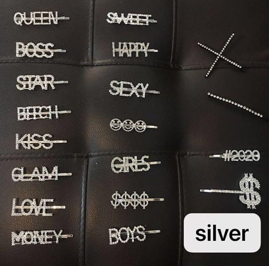 Rhinestone Hair Pins