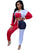 Women/Ladies Polyester Crop Top Two Piece Wind Suit