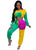 Women/Ladies Polyester Crop Top Two Piece Wind Suit