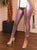 PURPLE Super Stretch Metallic High Waist Pants