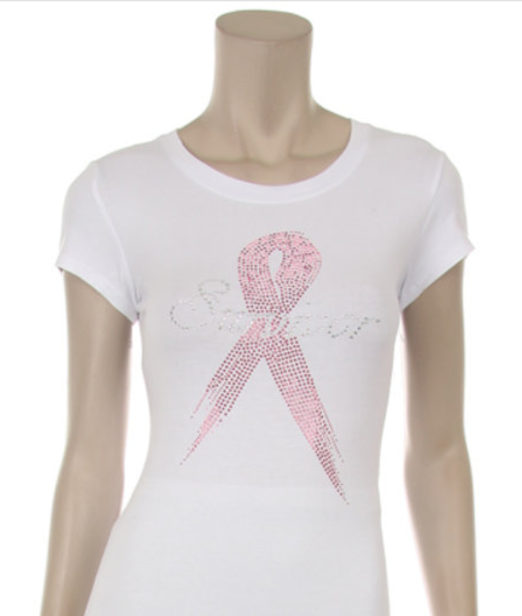 Women Ladies Men Cancer Awareness Survivor T-shirt