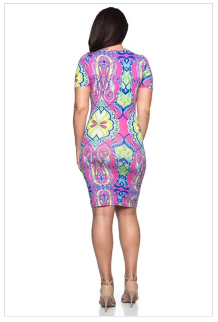 Ladies/Women/Teens Casual Fitted Stretchy Jersey Knit Bodycon Dress - Stretch Knit