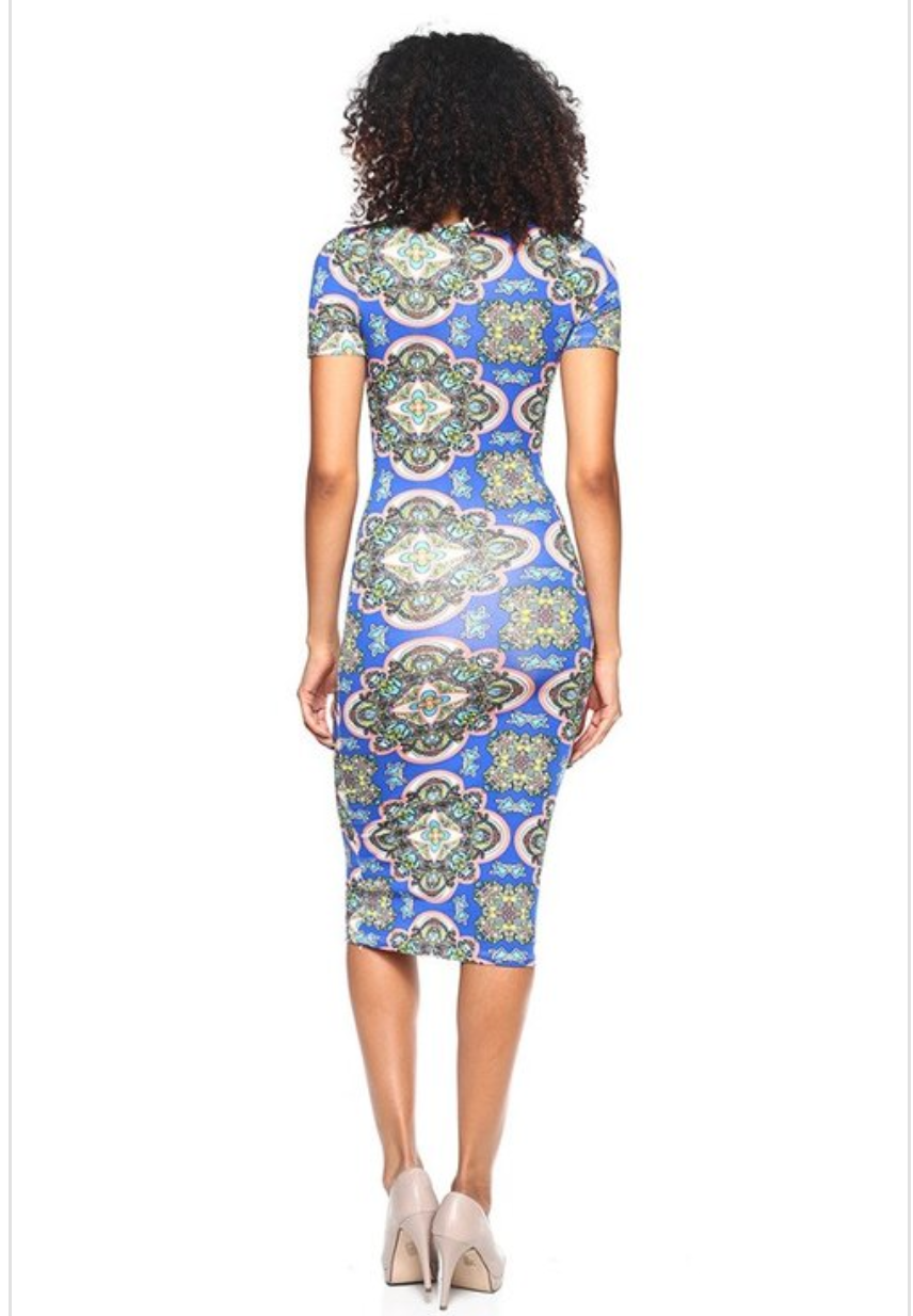 Ladies/Women/Teens Casual Fitted Stretchy Jersey Knit Bodycon Dress - Stretch Knit