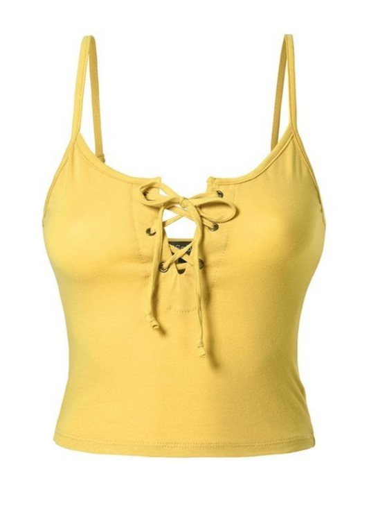Women Ladies Teens Black Spaghetti Strap Casual Summer Crop Top