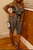 Women Ladies Polyester Casual Dressy Printed Skinny Romper
