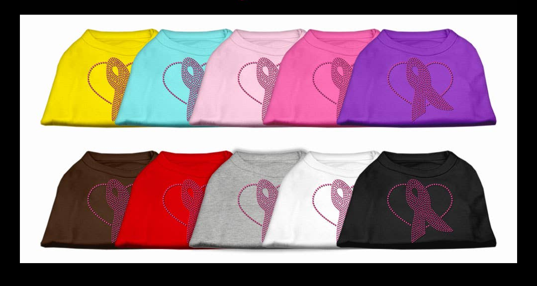 Breast Cancer Ribbon Doggy T-shirt