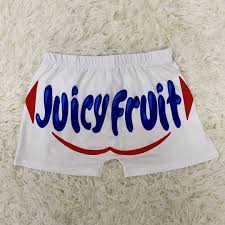 Ladies/Women Polyester Lettered Snack Shorts