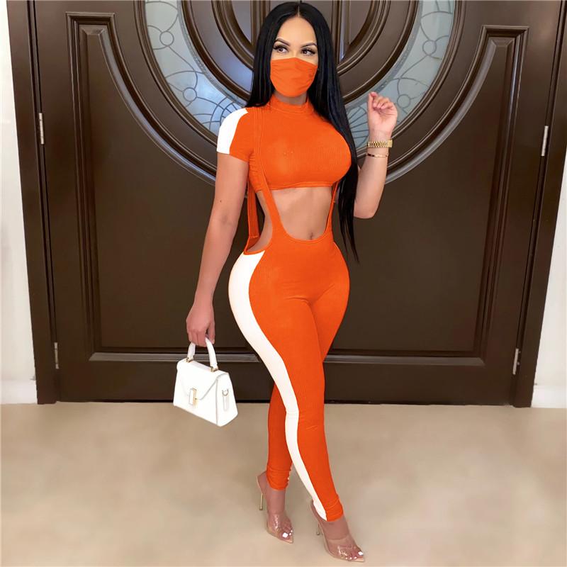 Women/Ladies/Teens Casual Summer Crop Top Jumpsuit Three Piece Set