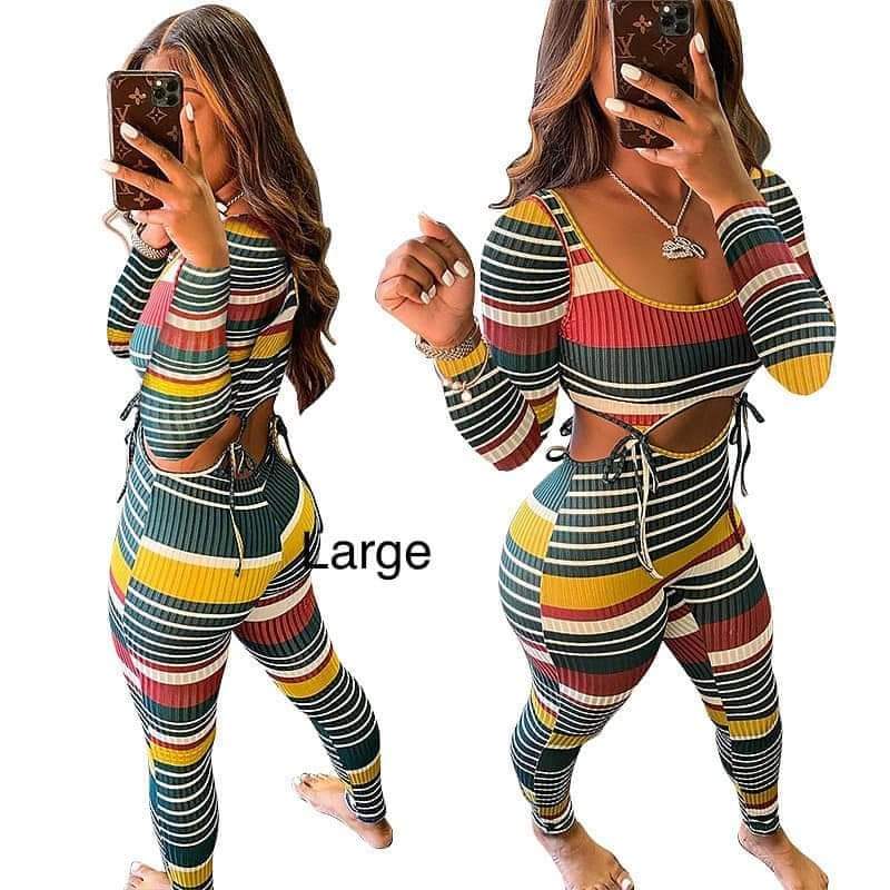 Long Sleeve Ribbed Jumpsuit