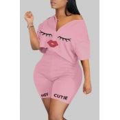 "Hey Cutie" Ladies/Women Pink Summer Short Set